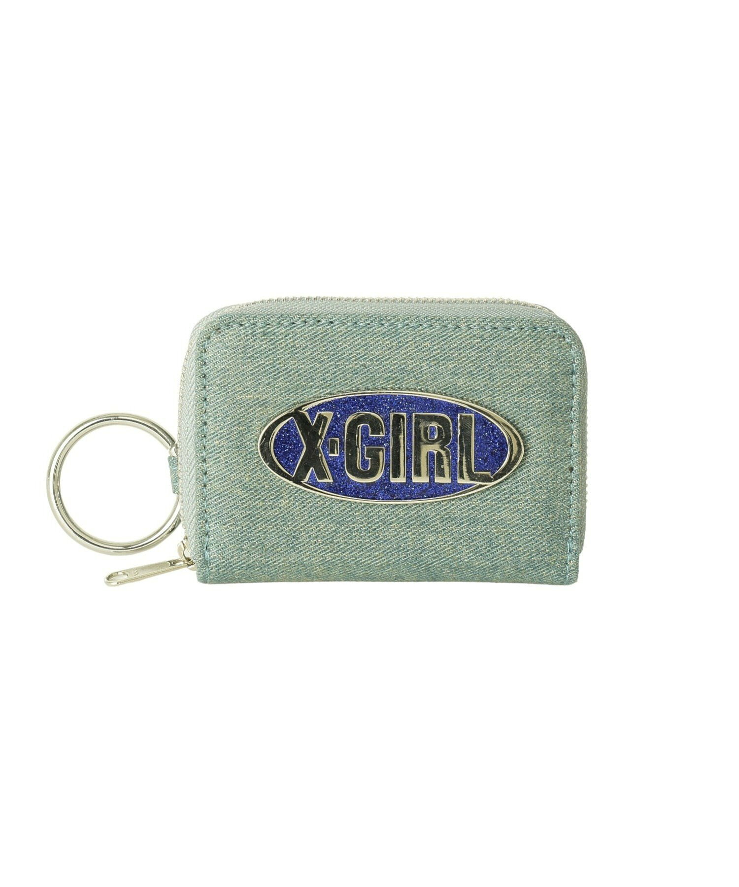 GLITTER OVAL LOGO COIN AND CARD CASE コインケース カードケース  X-girl 